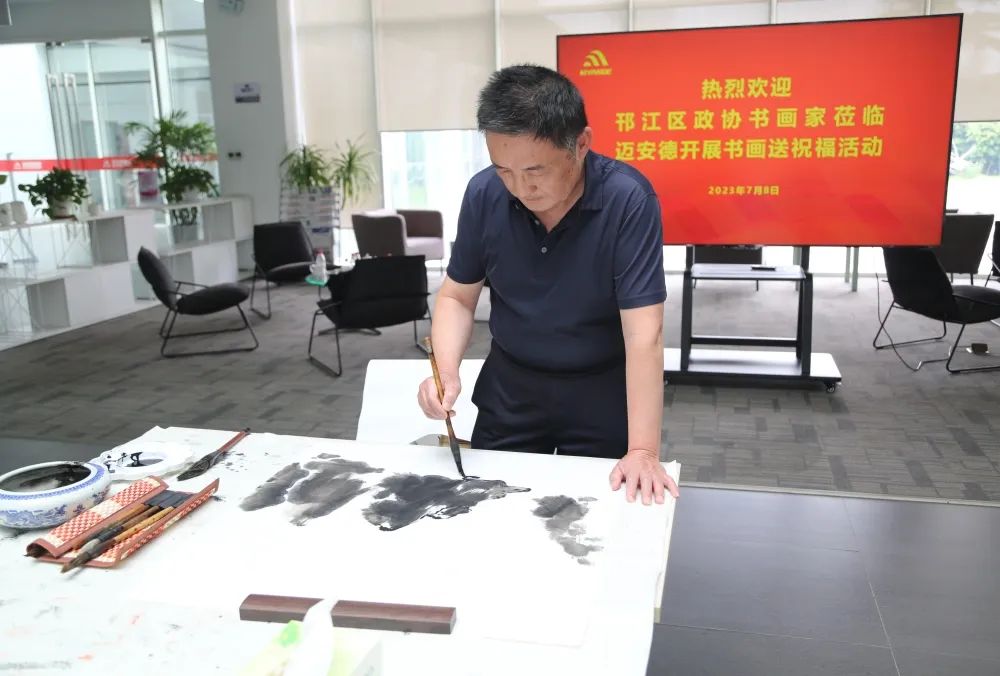 邗江政协艺术家庆贺迈安德二十耕耘