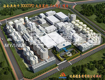 海南澳斯卡3000吨大豆/菜籽（二期）项目的签约仪式